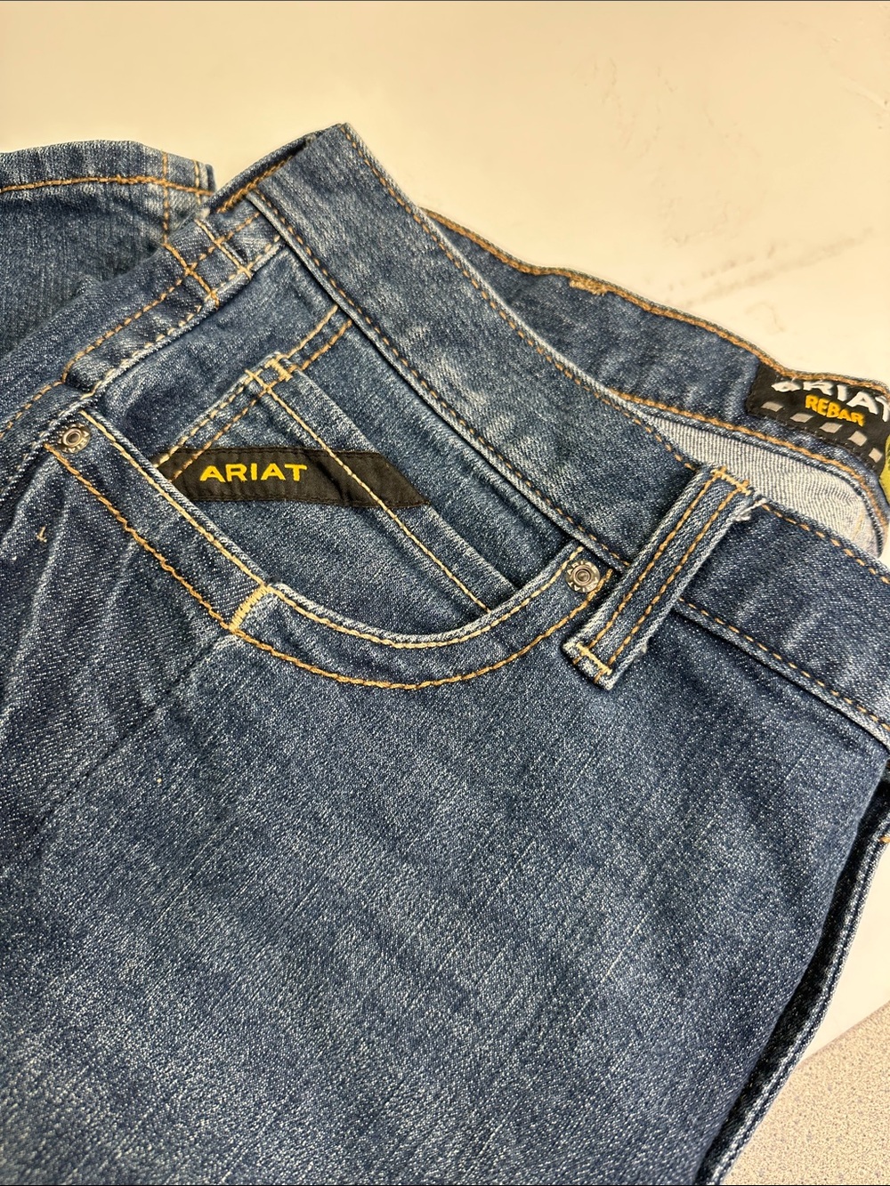 Ariat Rebar M5 Straight Leg Jeans Men's 36, Western Riding Ranch Rodeo